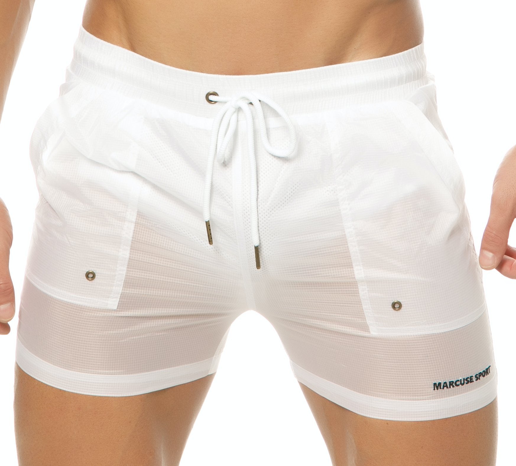 #Babylon Shorts white#colour_Babylon Shorts white